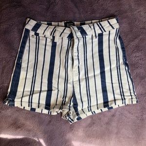 BDG striped high rise shorts